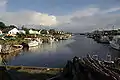 Le port ostréicole et ses cabanes.