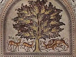 Dans la continuité de l'art paléochrétien et byzantin, l'Arbre de vie est aussi un motif courant en Moyen-Orient.