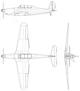 vue en plan de l’avion