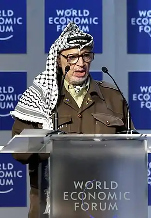 Yasser Arafat en 2001