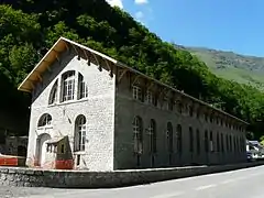 La centrale hydroélectrique d'Éget-Cité.