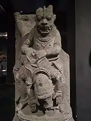 statue de Narasimha ; 12e siècle de Java, Indonésie ; Institut pour la préservation du patrimoine culturel.