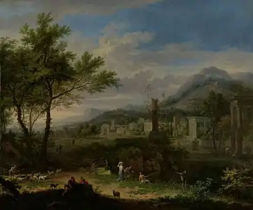 Paysage arcadiensur cuivreRijksmuseum, Amsterdam