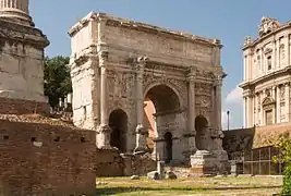 Arc de Septime Sévère à Rome.