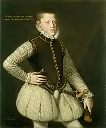 Alonso Sánchez Coello, Rodolphe II de Habsbourg, empereur d'Allemagne, 1567, Royal Collection