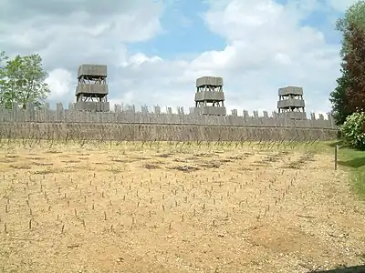 Reconstitution du siège d'Alésia (archéodrome de Beaune).