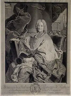 Armand Jules de Rohan-Guémené (1695-1762) archevêque-duc de Reims et pair de France.