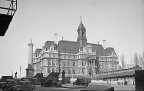 Hôtel de ville en 1937.