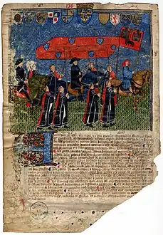 Les capitouls de l'année 1441-1442 et l'entrée du roi Charles VII à Toulouse.