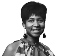 Aretha Franklin, première femme à entrer au Rock and Roll Hall of Fame en 1987.