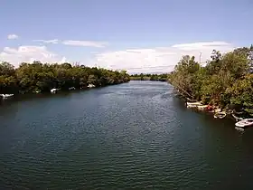 L’Argens à Saint-Aygulf.