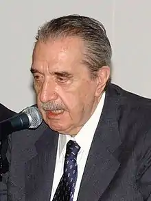 Raúl Alfonsín, président de la nation argentine