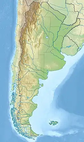 Voir sur la carte topographique d'Argentine