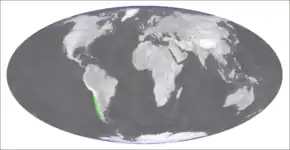 Description de l'image Aristotelia chilensis distribution.png.