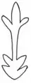 Exemple de hiéroglyphe. (Hache d'Arkalochóri)