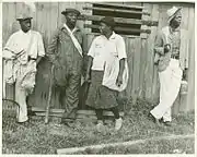 Les cueilleurs de coton de l'Arkansas - tôt le matin. 1935. Resettlement Administration