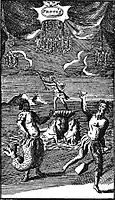 Harlequin Protée, gravure du XVIIe siècle