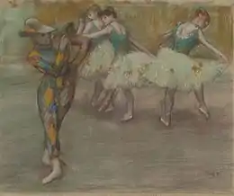 Edgar Degas, La Danse d'Arlequin, pastel (musée national des beaux-arts d'Argentine, vers 1890)