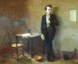 Henri Rochefort à la prison Mazas, par Armand Gautier (1871).