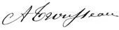 signature d'Armand Trousseau