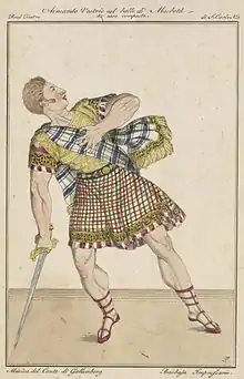 14. Armand Vestris, Macbeth au Teatro San Carlo (vers 1819)