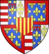 Blason de Charles V d'Anjou, duc d'Anjou, comte du Maine et de Provence