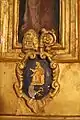 Armoiries de l'abbaye sur le tabernacle