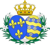 Blason de Marie-Marguerite de Bourbon, Reine de France (prétention légitimiste)