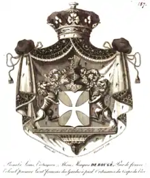Armoiries de Bonabes Louis Victurnien Alexis, marquis de Rougé et Pair de France