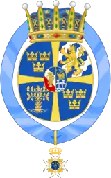 Armoiries de la princesse Adrienne de Suède depuis 2018.
