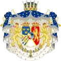 Blason des princes suédo-norvégiens de 1844 à 1905.