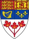 l’écu des armoiries du Canada depuis 1957
