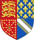 Blason d'Isabelle de France.