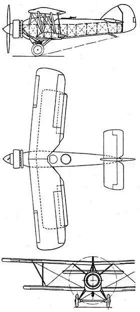 vue en plan de l’avion