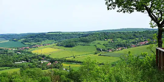 Vue sur la vallée de la Brenne.