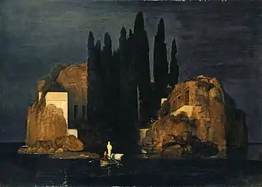 Arnold Böcklin, L'Île des morts, version I, 1880, Bâle, Kunstmuseum.