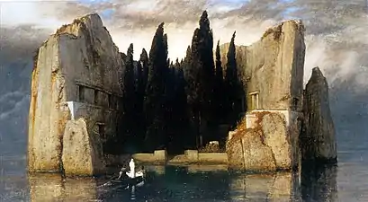 L'Île des morts, Arnold Böcklin, 1883, inspiration du projet.