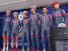 L'équipe lors du Paris-Arras Tour 2014.