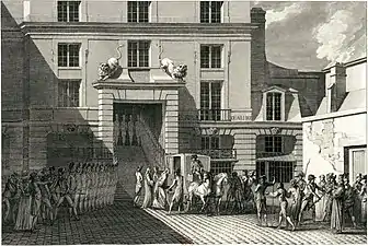 Arrestation de Goislard et d’Eprémesnil, au Parlement de Paris, le 6 mai 1788 par les Gardes françaises(Abraham Girardet)