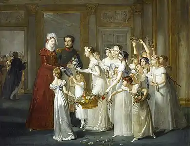 Arrivée de l'archiduchesse Marie-Louise à Compiègne le 28 mars 1810 (1810), Versailles, musée de l'Histoire de France.