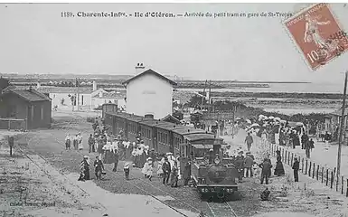 La gare des chemins de fer économiques des Charentes.