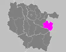 Situation de l'arrondissement dans la région Lorraine avant 2015.