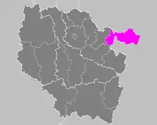 Arrondissements en Lorraine avant 2015.