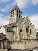 Le chevet de l'église.