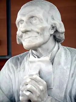 Jean-Marie Vianney, curé d'Ars (1867, détail), Ars-sur-Formans, basilique d'Ars.