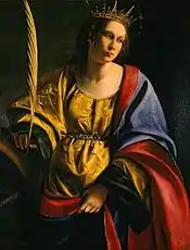 Artemisia Gentileschi - "Sainte Catherine d'Alexandrie", Musée d'El Paso