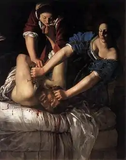 Judith décapitant Holopherne, Artemisia Gentileschi, 1613.