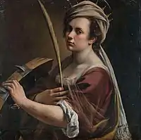 Autoportrait en sainte Catherine