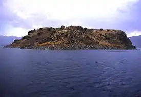Vue de l'île le 3 septembre 2004.