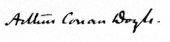 Signature de Arthur Conan Doyle